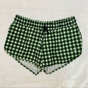 Albion Fit Agnes Gingham Sprinter Shorts Medium